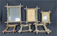 Six Antique Picture Frames