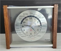 Verichron Quartz World Clock w/ Date & Time
