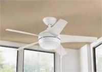 Windward 44 in. LED Indoor Matte White Ceiling Fan