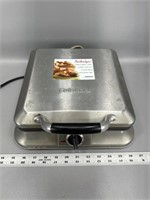 Stainless steel Belgian waffle maker 
(needs a
