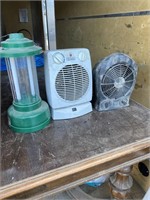 TWO SPACE HEATERS AND AN ELECTRIC LANTERN