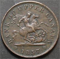 Canada PC-6D Upper Canada 1857 One Penny Token Br7