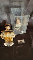 Native American doll display in box