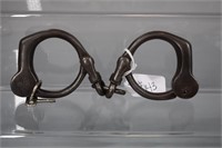 Vintage Handcuffs W/ KEY Tower Bean Pattern 1910