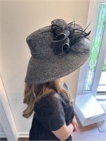 Black and Silver Hat by Badgley Mischka