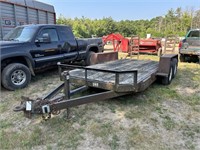 2003 L&M 16'x6.5' Skidsteer Trailer