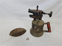 Vintage Blowtorch and Sad Iron