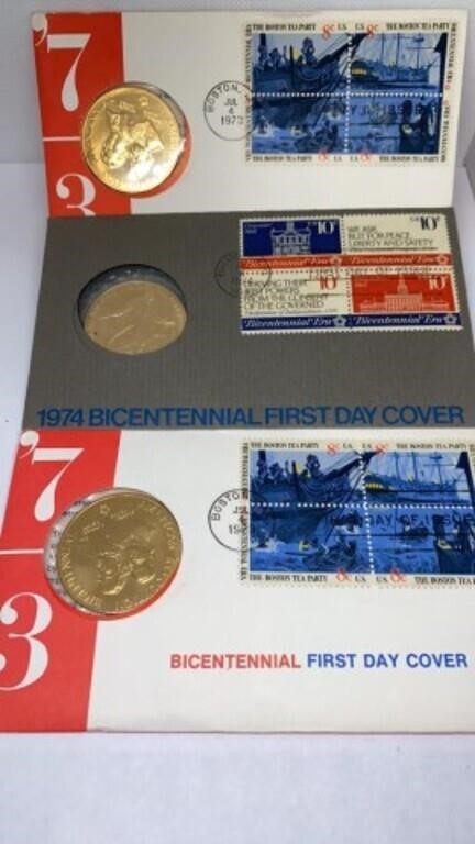 Group of 1973 & 1974 Bicentennial First Day Covers