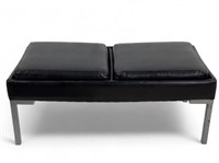 Black Mid Century Modern Style Bench