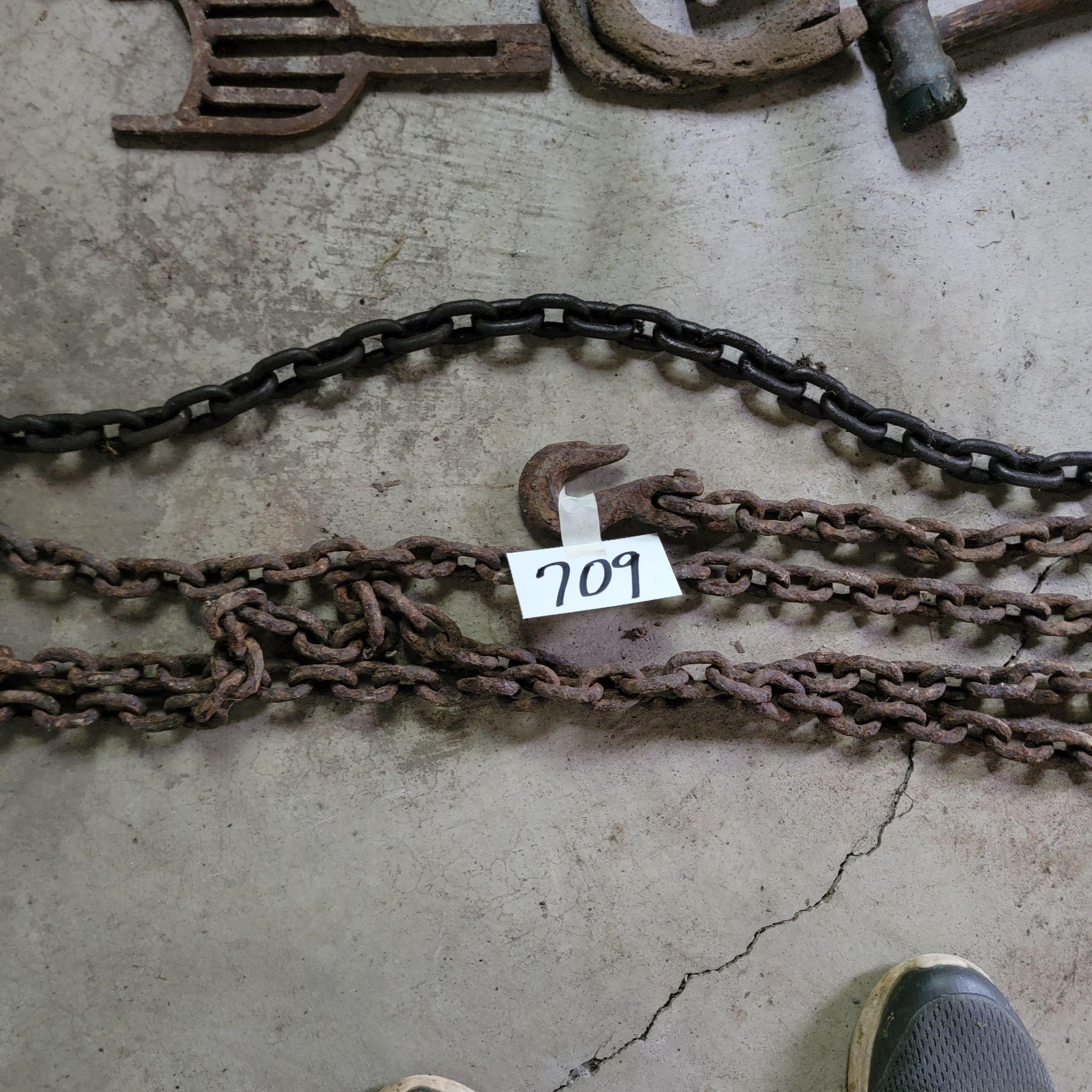 Nice Log Chain 15' or more and second Chain w/hook