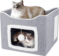 *NEW* Cat House for Indoor Cats with Scratch Pad