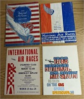 4 Vintage National Air Races Souvenir Programs