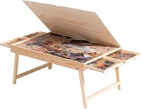 LAVIEVERT Jigsaw Puzzle Table with 4 Drawers & Cov