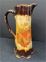 Hand painted 9in tall pitcher