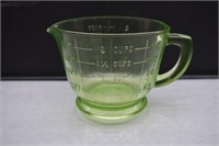 Green Depression Glass 2 Cup Measuring Cup