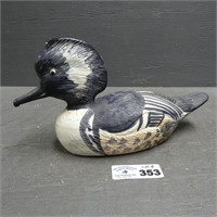 Weiss Hand Painted Ceramic Duck Decoy