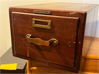 Library Bureau Makers Vintage Card Catalog Box