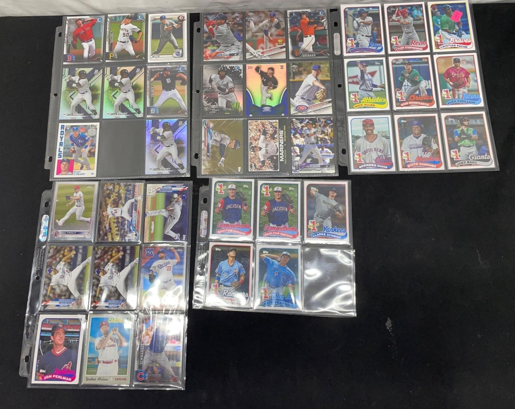 40x MLB Cards In Sleeves