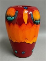 Poole Volcano Living Glaze Pottery Vase