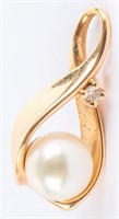Jewelry 14kt Yellow Gold Pearl Pendant
