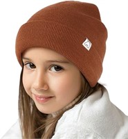(N) Hat Hut Toddlers Satin Lined Beanie for Kids W