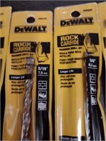 10 DeWalt Rock Carbide Drill bits
