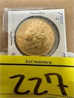 1906-S LIBERTY 20 DOLLAR GOLD PIECE