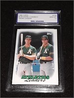 McGwire/Canseco 1988 Topps GEM MT 10 Team Leaders