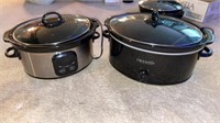 Large Crock Pot and a similar size digital slow