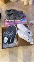 3 pairs like new women’s Skechers 8, KEDS 8.5,