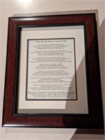 Framed Poetry "thou are the Potter, I am the Clay"