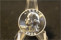 1954 Uncirculated Proof Washington Silver Quarter
