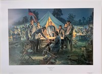 Kunstler print with Certificate, "Sharpsburg War
