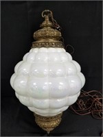 GORGEOUS IRRIDESCENT BUBBLE SWAG LAMP