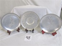 Hammered Aluminum Farberware Berry Plate