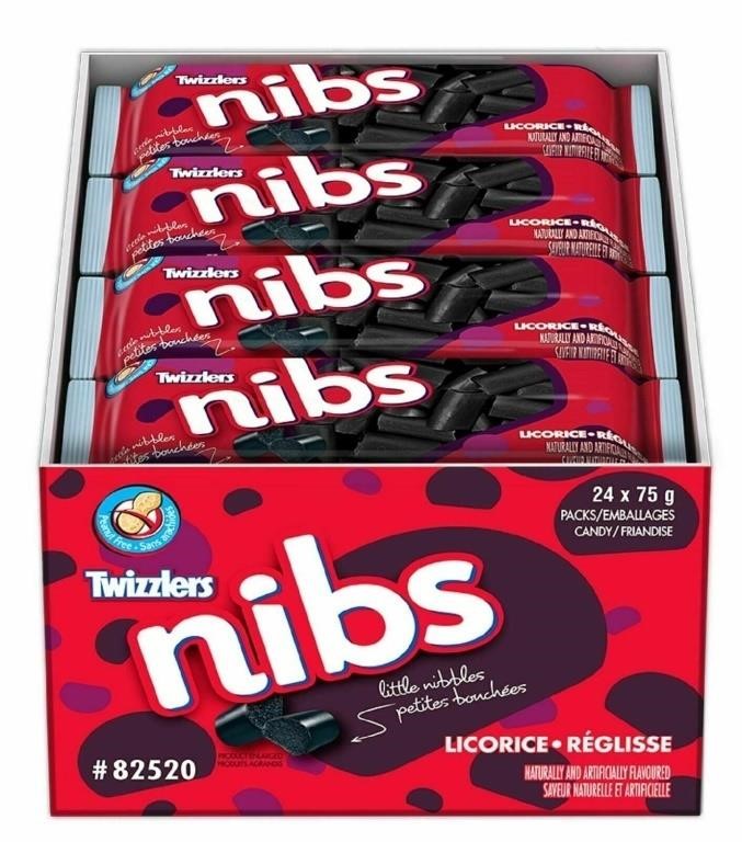 SEALED $32 TWIZZLERS Black Licorice Candy, Nibs,