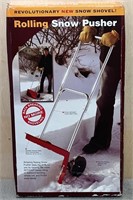 Rolling Snow Pusher Shovel (New)
