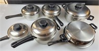 Vapo-Seal 8pc Cookware Set W/ Lids