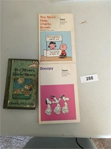 (2) Charlie Brown & (1) Snoopy Hardback Books