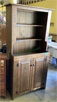 Beautiful solid wood kitchen hutch with dry sink