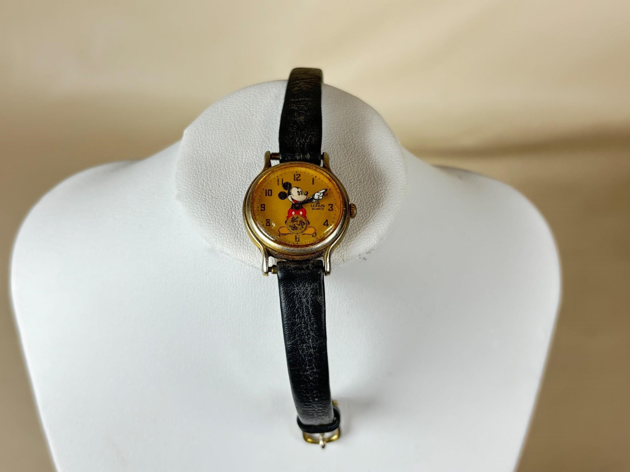 Vtg Disney Lorus Mickey Mouse Womens Watch