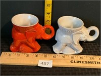 Frankoma GOP Elephant Mugs 1969 & 68