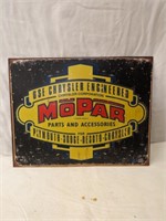 Official Licensed Mopar Tin Sign 12" x 16"