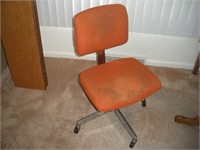Vintage Adjustable Metal Office Chair