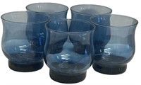 Vintage Libbey Blue Tint Glasses