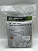 3PACK BIG VAC DISPOSABLE FILTER BAGS 55001