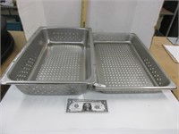 Two perforated Hotel pan