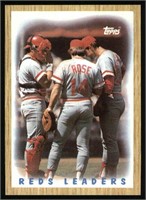 Twenty (20) 1987 Topps Reds Leaders Pete Rose