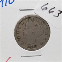1910 V-Nickel 5 Cents
