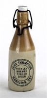 JOHN THOMPSON HAMILTON ONT. GINGER BEER BOTTLE